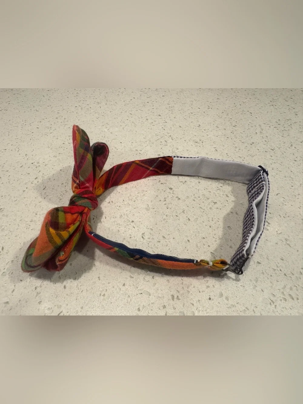 Little Boys’ Handmade Madras Plaid Bow Tie